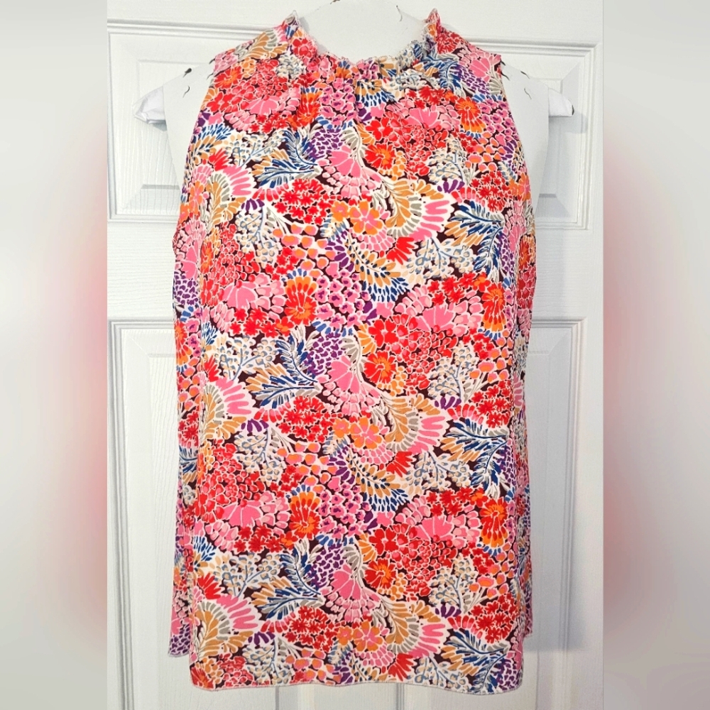 Floral Sleeveless Top - Multicolor